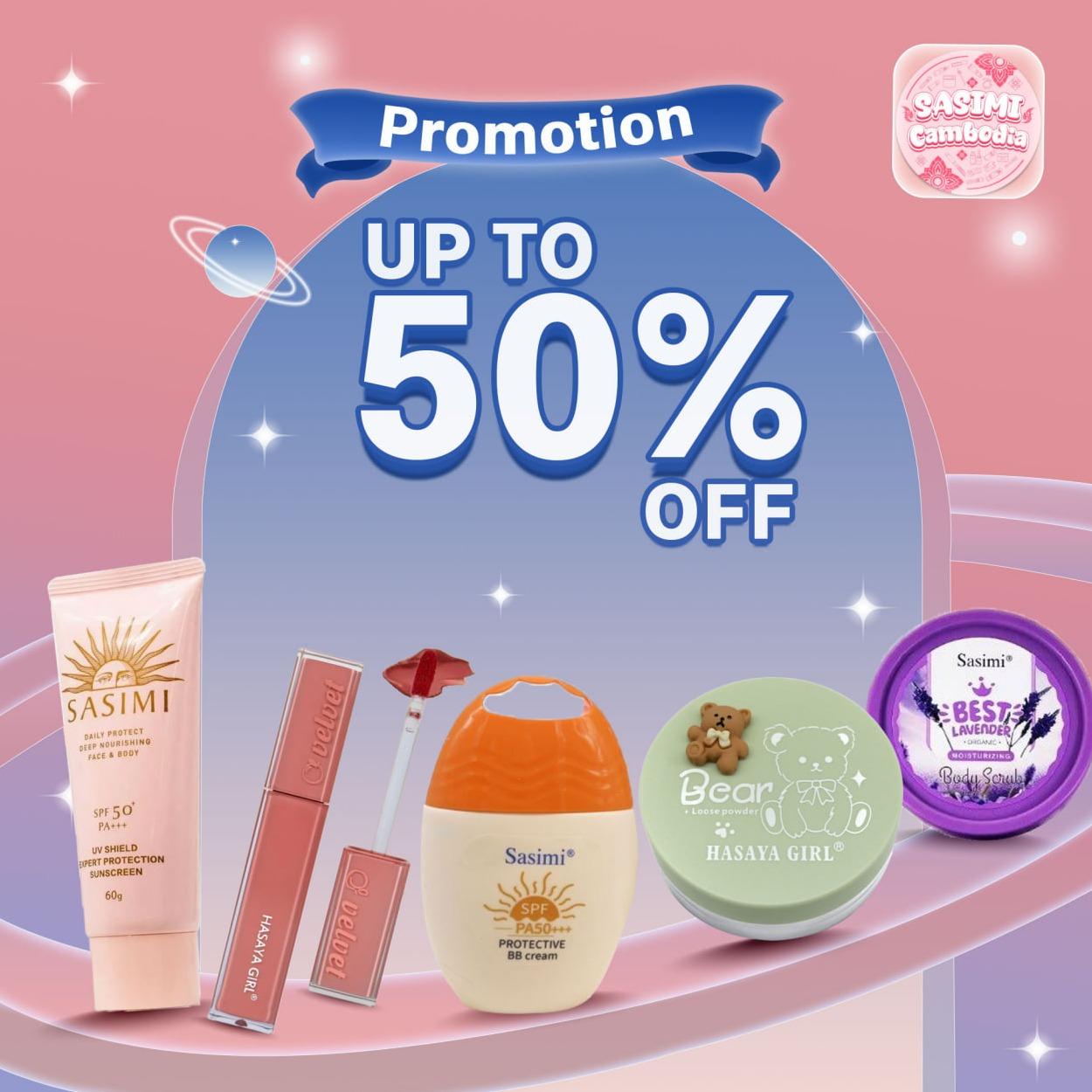 Discount up to 50% off 